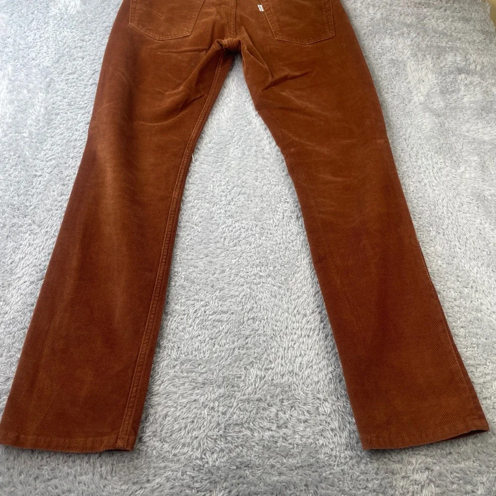 Levi's 511 Corduroy Pants Men‎ 33x32 Rust Slim Fit 2 Way Stretch